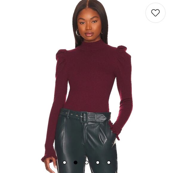 LPA Women’s Small - Marie Sweater in Wine Red  - Cutout Back - Picture 1 of 10